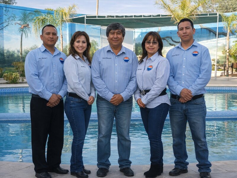 Equipo familiar de la cooperativa Mar y Tierra